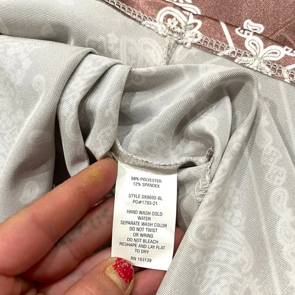 NWT Haley & June Silk Bandana Print Slip Dress - Picture 7 of 8